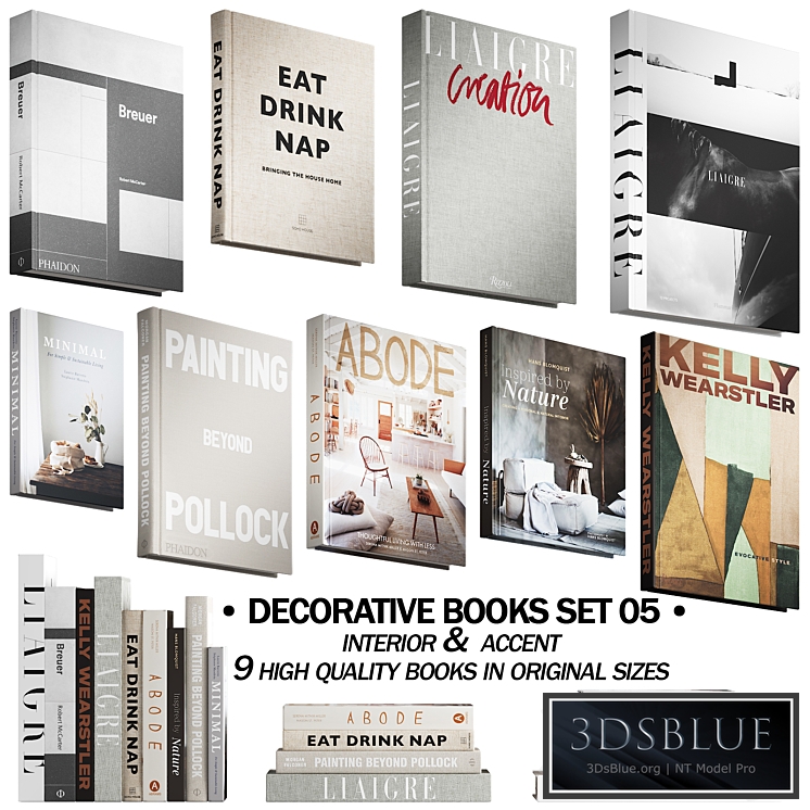 046_Decorative books set 05 neutral 02