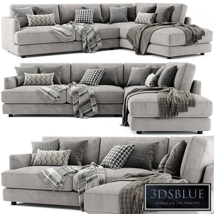 West Elm Haven Sectional Chaise Sofa