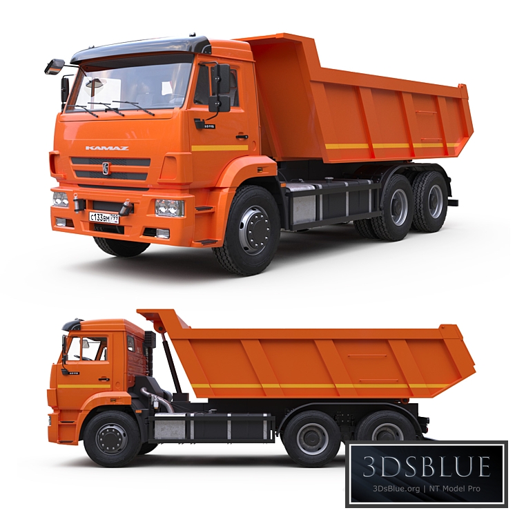 Dump truck on the KAMAZ-65115 chassis.