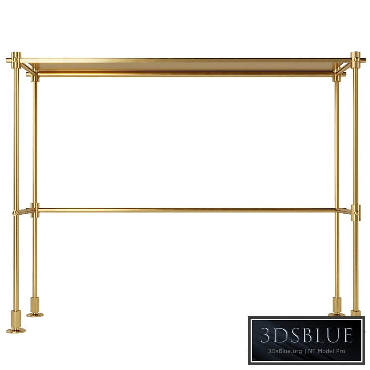 Brass dressing table, art. 26215 by Pikartlights