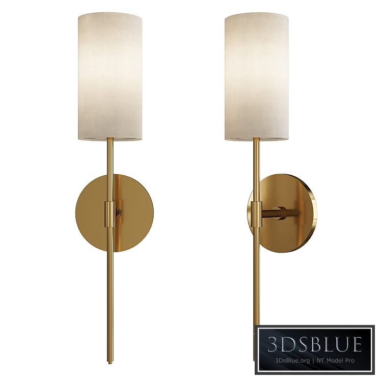 Olivia linen wall sconce