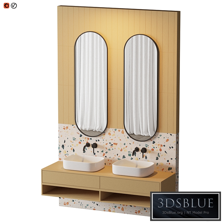 Terrazzo Yellow Bathroom