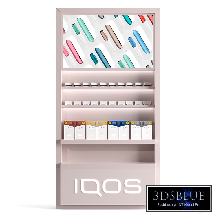 Showcase for the sale of IQOS and sticks