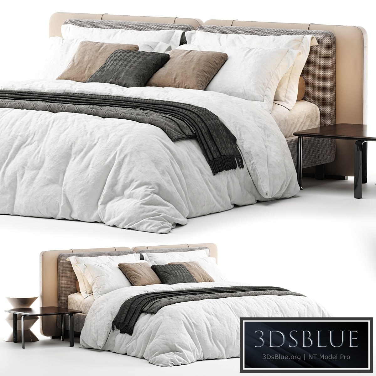 Bed Minotti Tatlin Soft