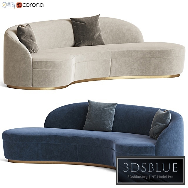 Otium Curved Sofa Capital Collection
