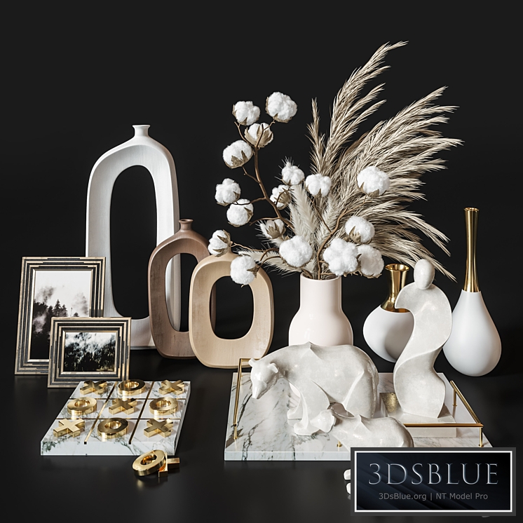 Decoration Set 34 Cotton pampas