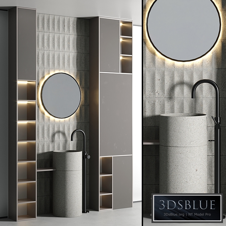 Bathroom furniture set 02