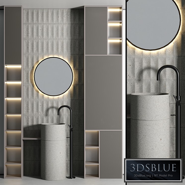 Bathroom furniture set 02