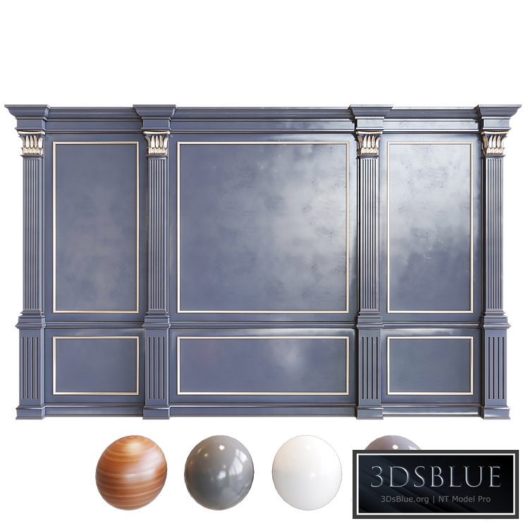 Stucco wall panel with decorative