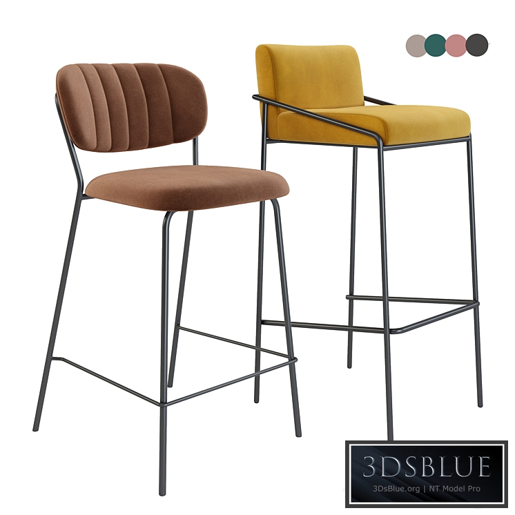 Bar stool Velvet Lev. Bar stool Carol.