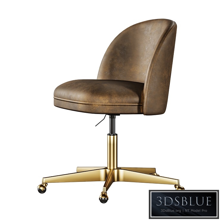 Rh Alessa Leather Desk Chair