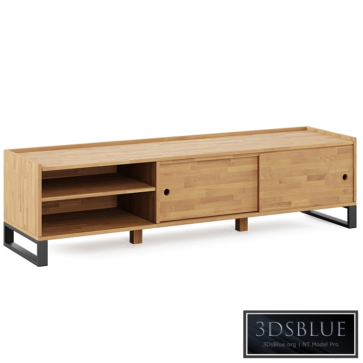 Hiba Solid Oak & Steel TV Unit 2 by LA REDOUTE INTERIEURS