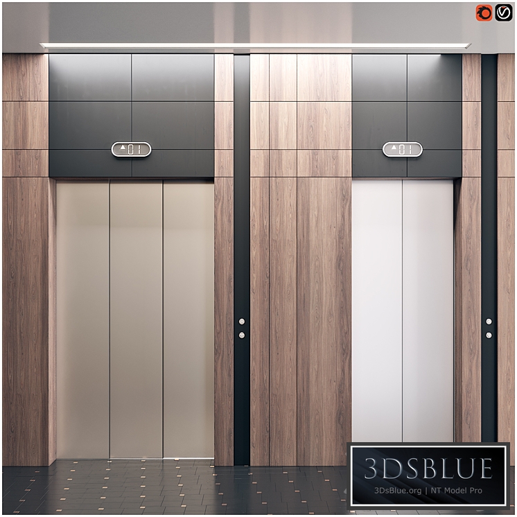 Elevator with interior 1