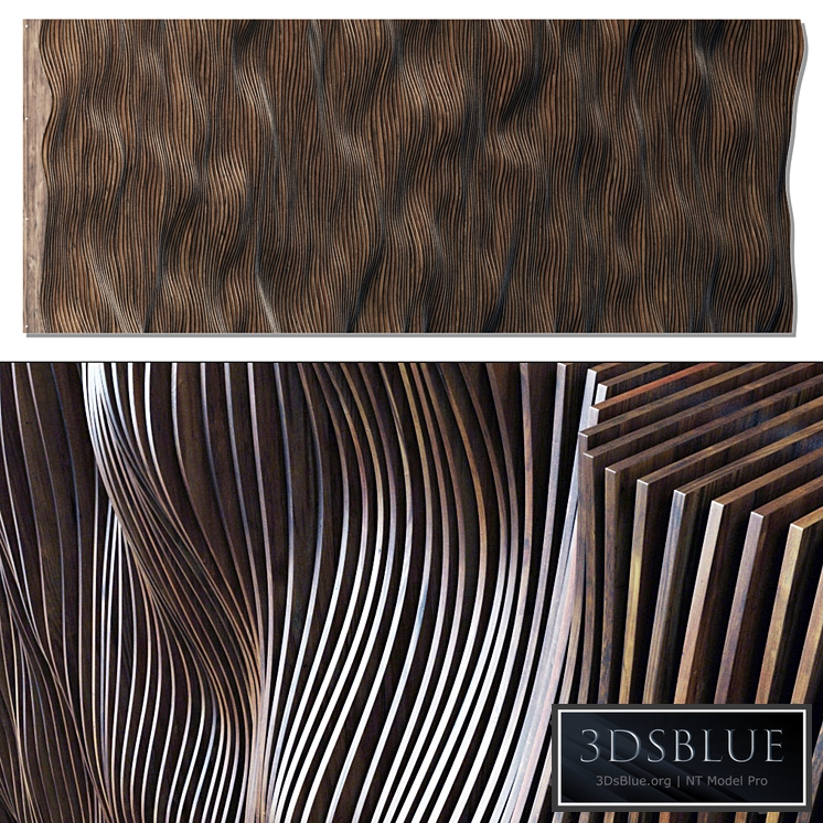 Parametric long panel hall n1 / Parametric long panel for hall 1