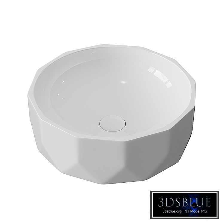 Washbasin BelBagno BB1409 white