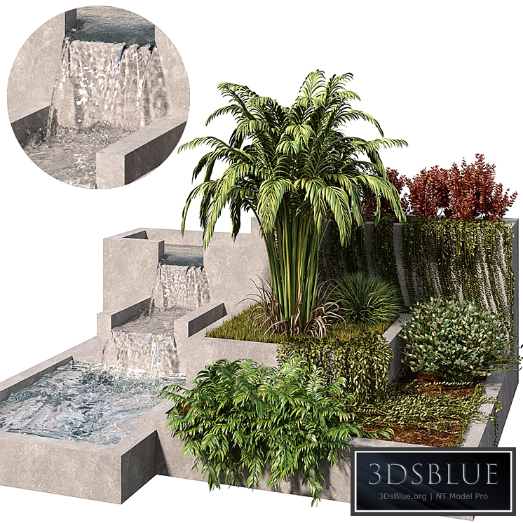 Garden Set with water fountain