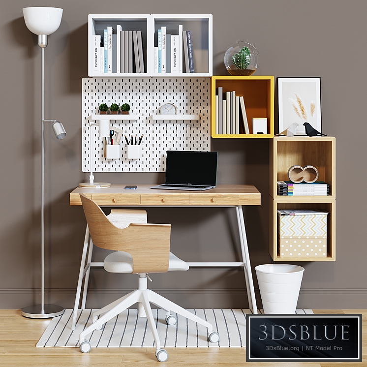 Workplace set with decor IKEA. Sk_3