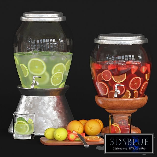 classic glass drink dispenser