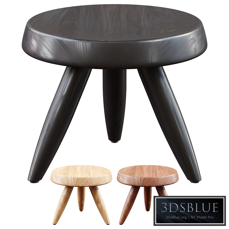 Cassina - Tabouret Berger by Charlotte Perriand