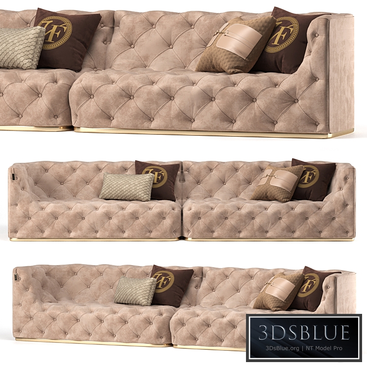 Caracciolo sofa by Vittoria Frigerio