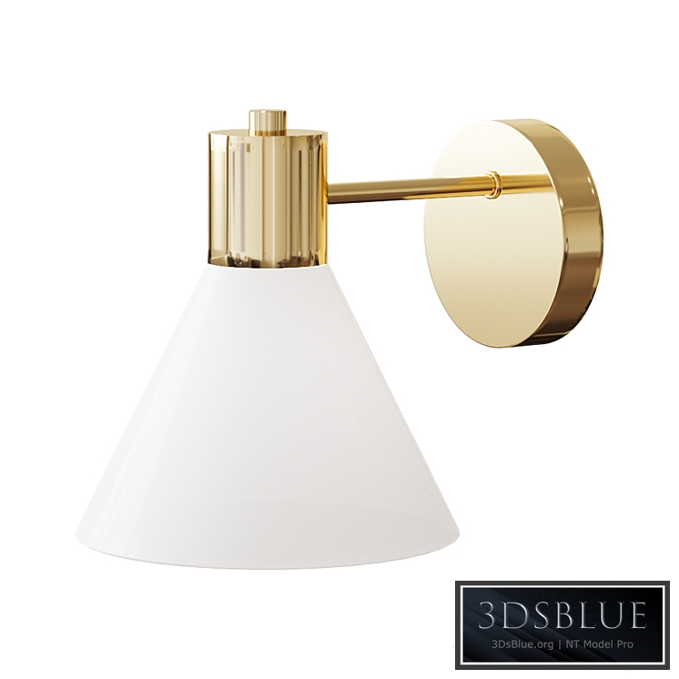 FLUGBO FLUGBO Wall lamp, yellow copper / glass