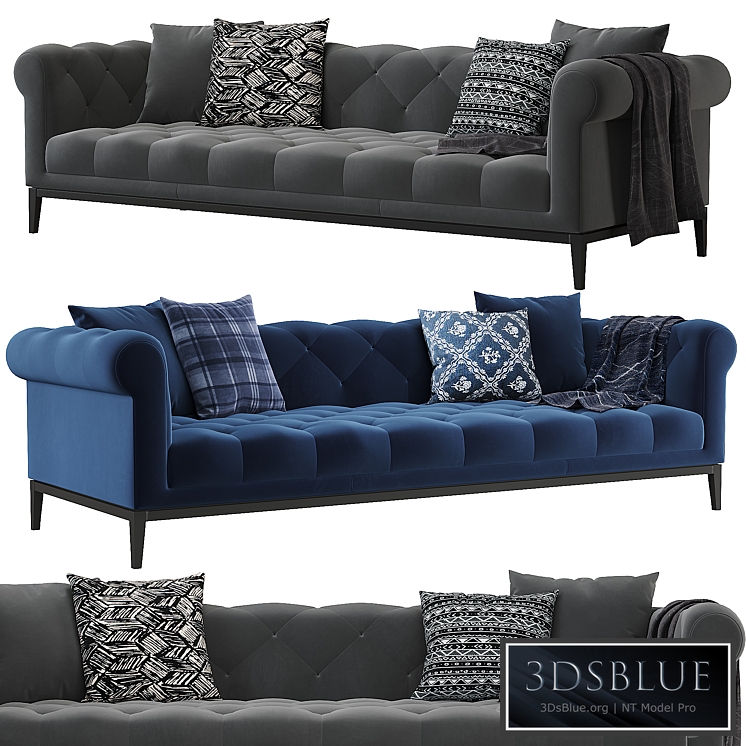 RH | Italia Chesterfield sofa with tufted