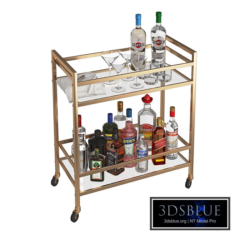Mini Bar Beverage Table
