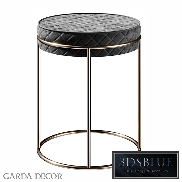 Banquet Velor Black Round (GOLD) GY-BEN8178GOLD-BL Garda Decor