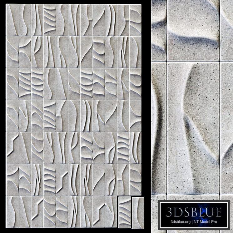 Tile line curve decor n1