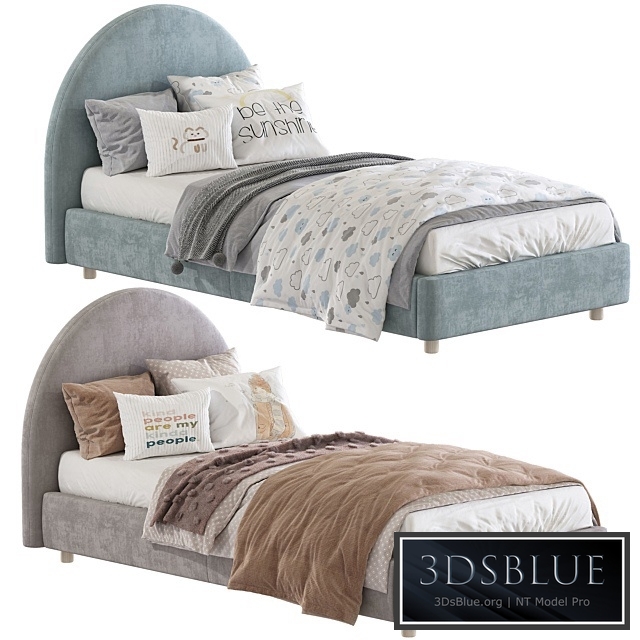 Bed with a soft headboard 14