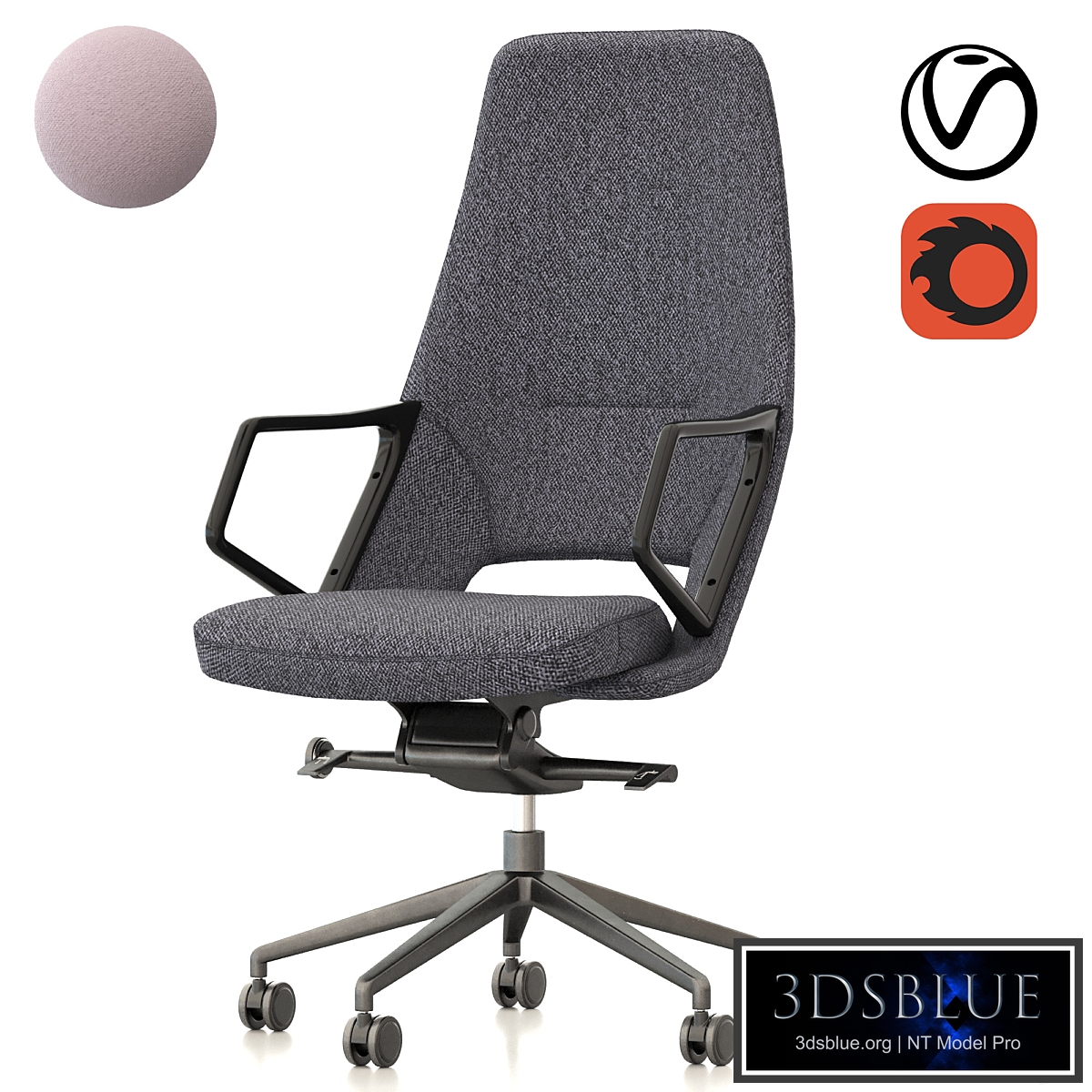 Office chair GT RACER X-1805-1 FABRIC