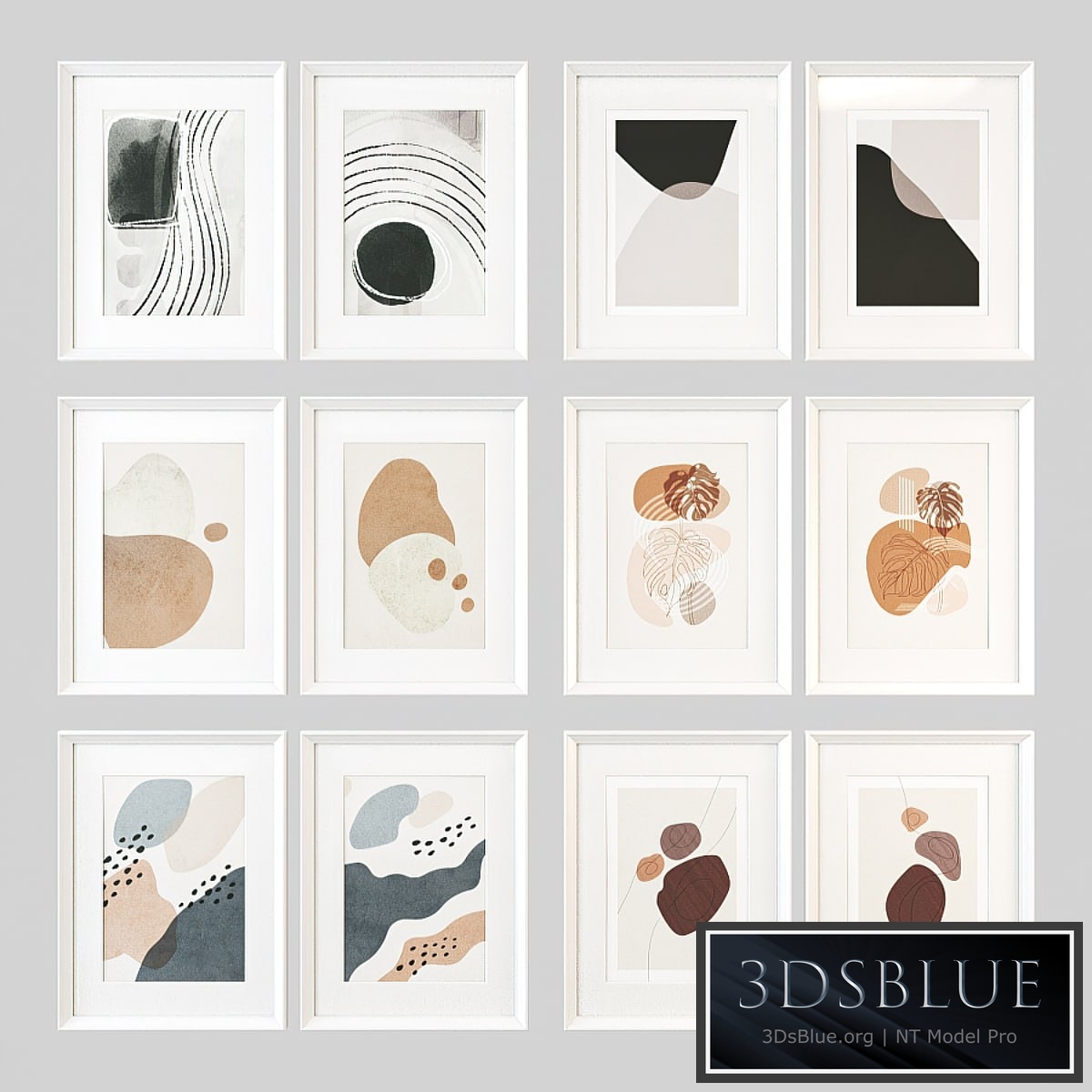 Pair of abstract posters set