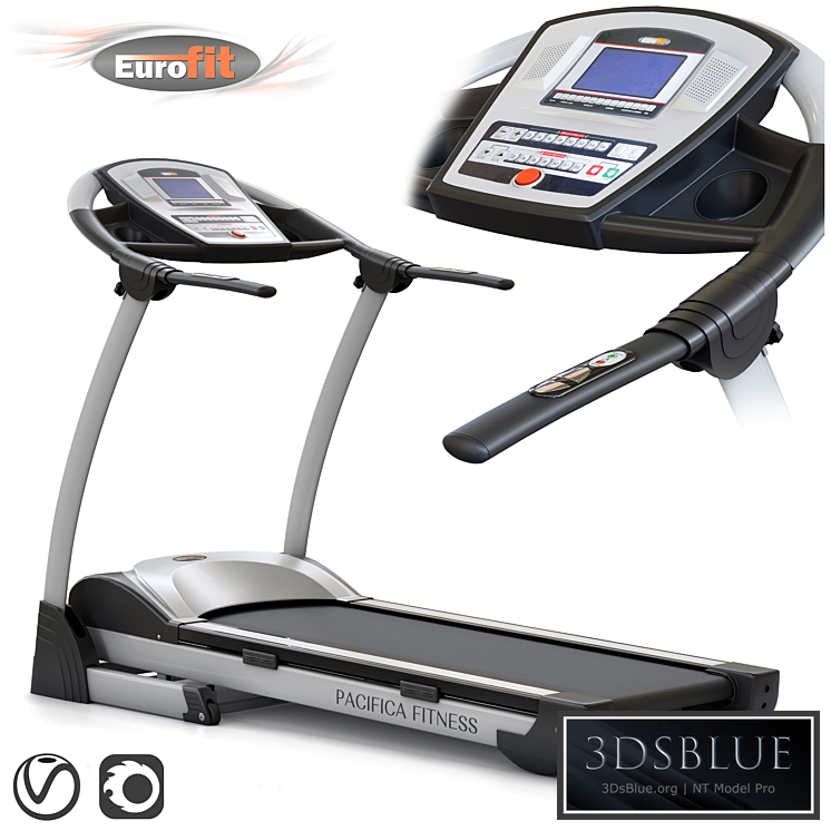 Treadmill EUROFIT Pacifica fitness. Training apparatus