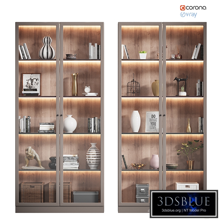 Wardrobe with decor # 7 (2 wardrobes)