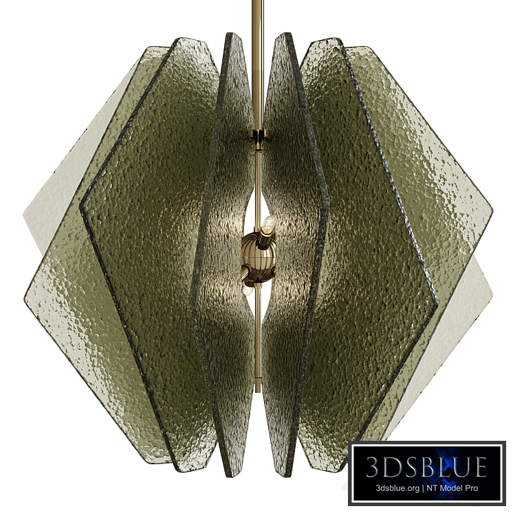 Frosted glass slabs suspension