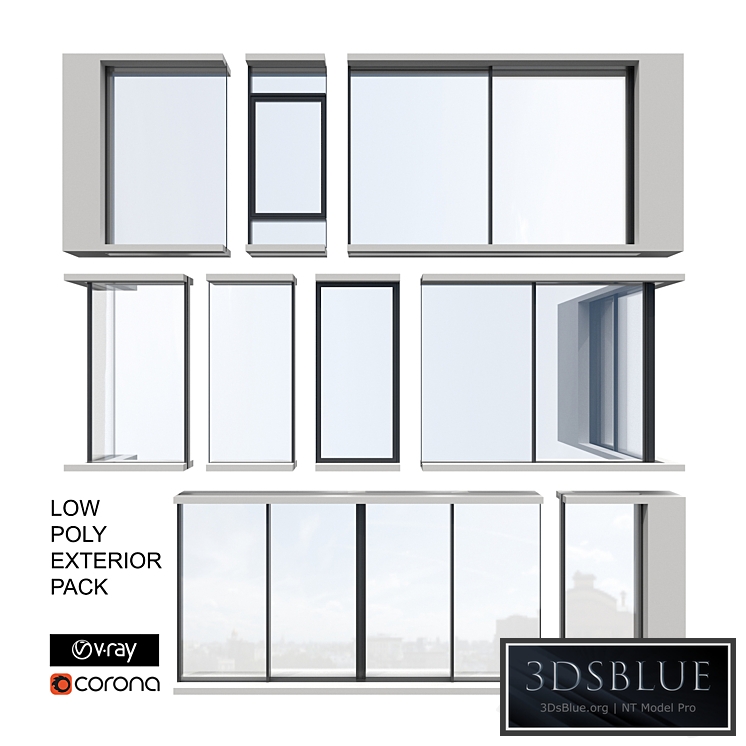 Exterior Sliding System Set