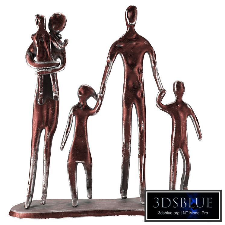 Danya B Family of 5 Bronze Sculpture