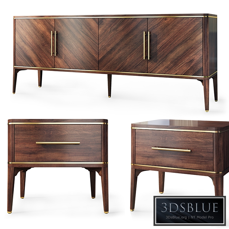 Chest of drawers Raum. Nightstand, sideboard by Enza Home