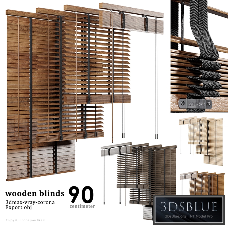 Wooden Blind 02 90cm