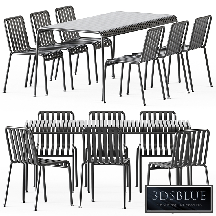 Palissade Table and Palissade Chair by Hay