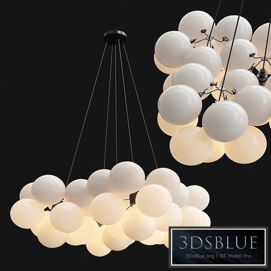 Frosted Bubble Chandelier