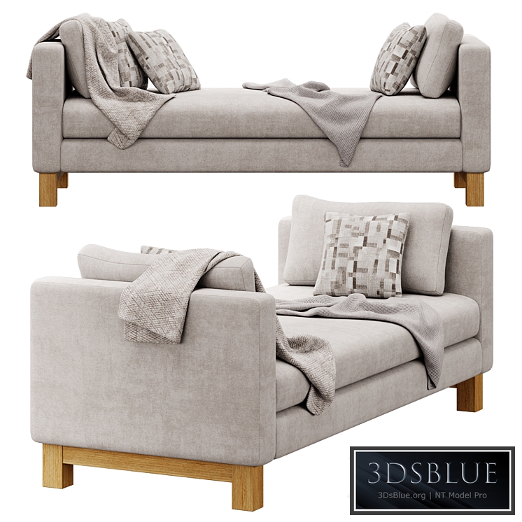 Pacific Daybed with Wood Legs by Crate & barrel