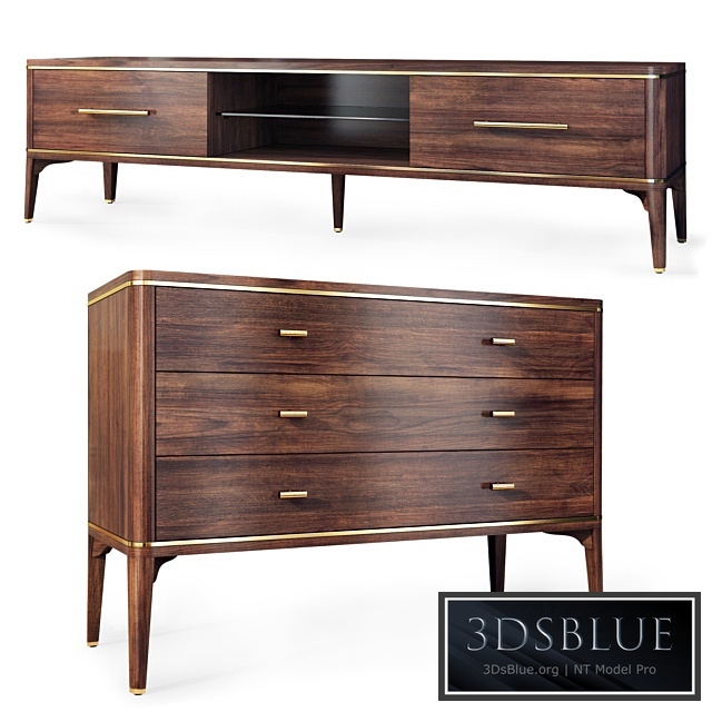 Chest of drawers and TV stand Raum. Dresser, tvstand by Enza Home