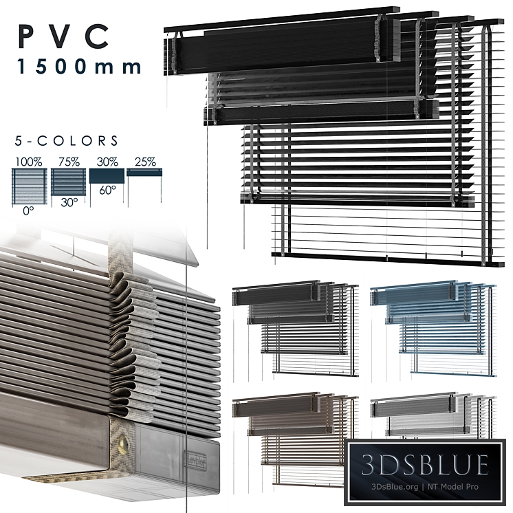PVC Blind 1500 in 45 mm