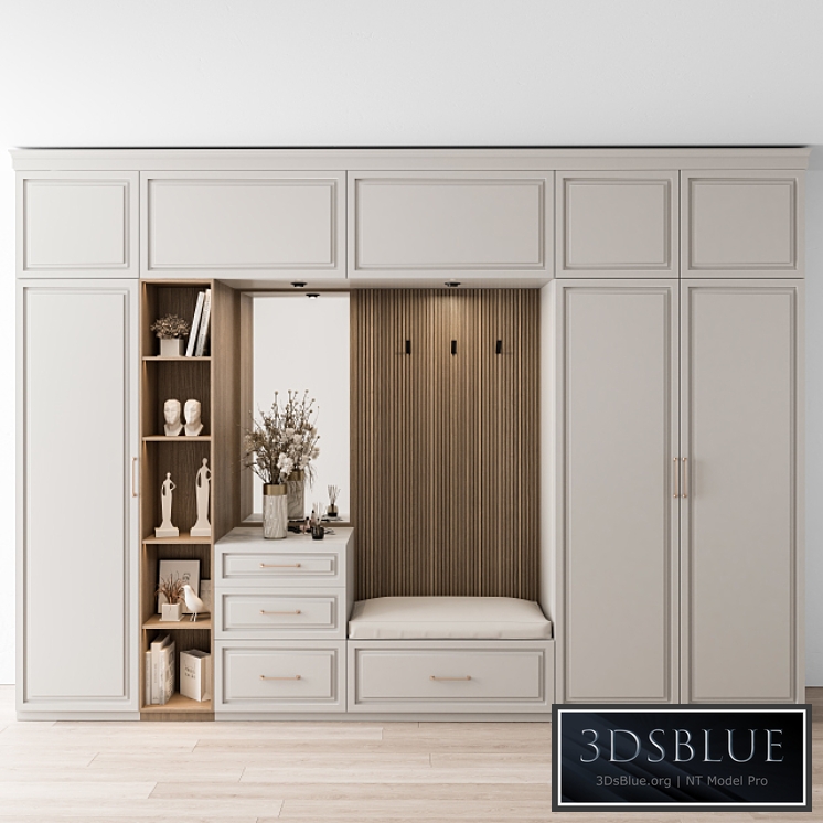 Hallway 19 - White and Wood Set