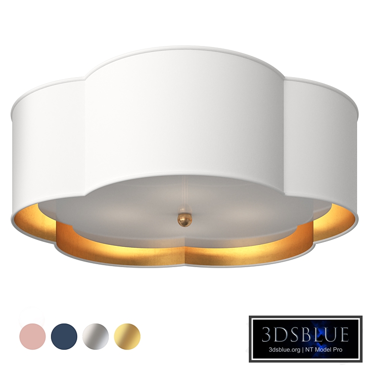 Bryce large flower flush mount