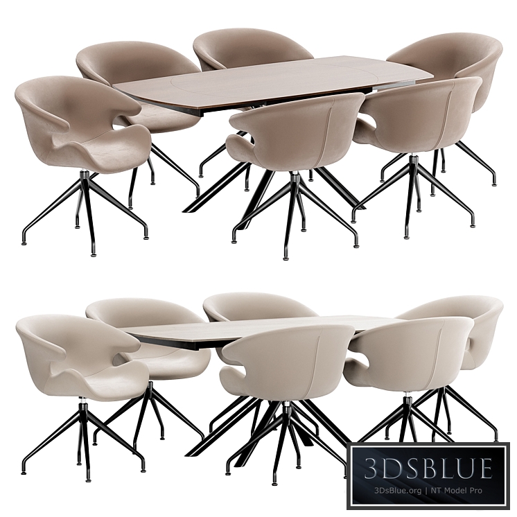 Wing dining chair and table MK-7501-WD