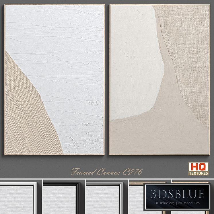 Abstract Textural Plaster Wall Art C-276