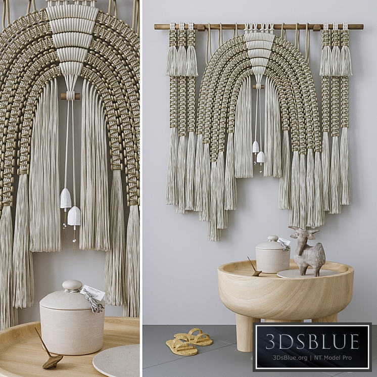 Decorative set with Wall Hanging Macrame # 5