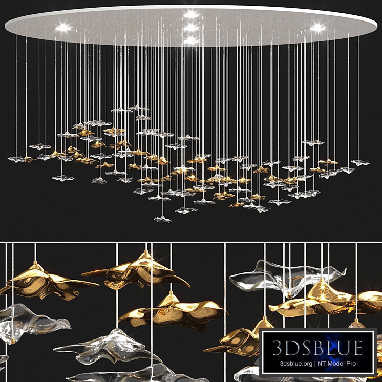 Sand and Sea hanging chandelier